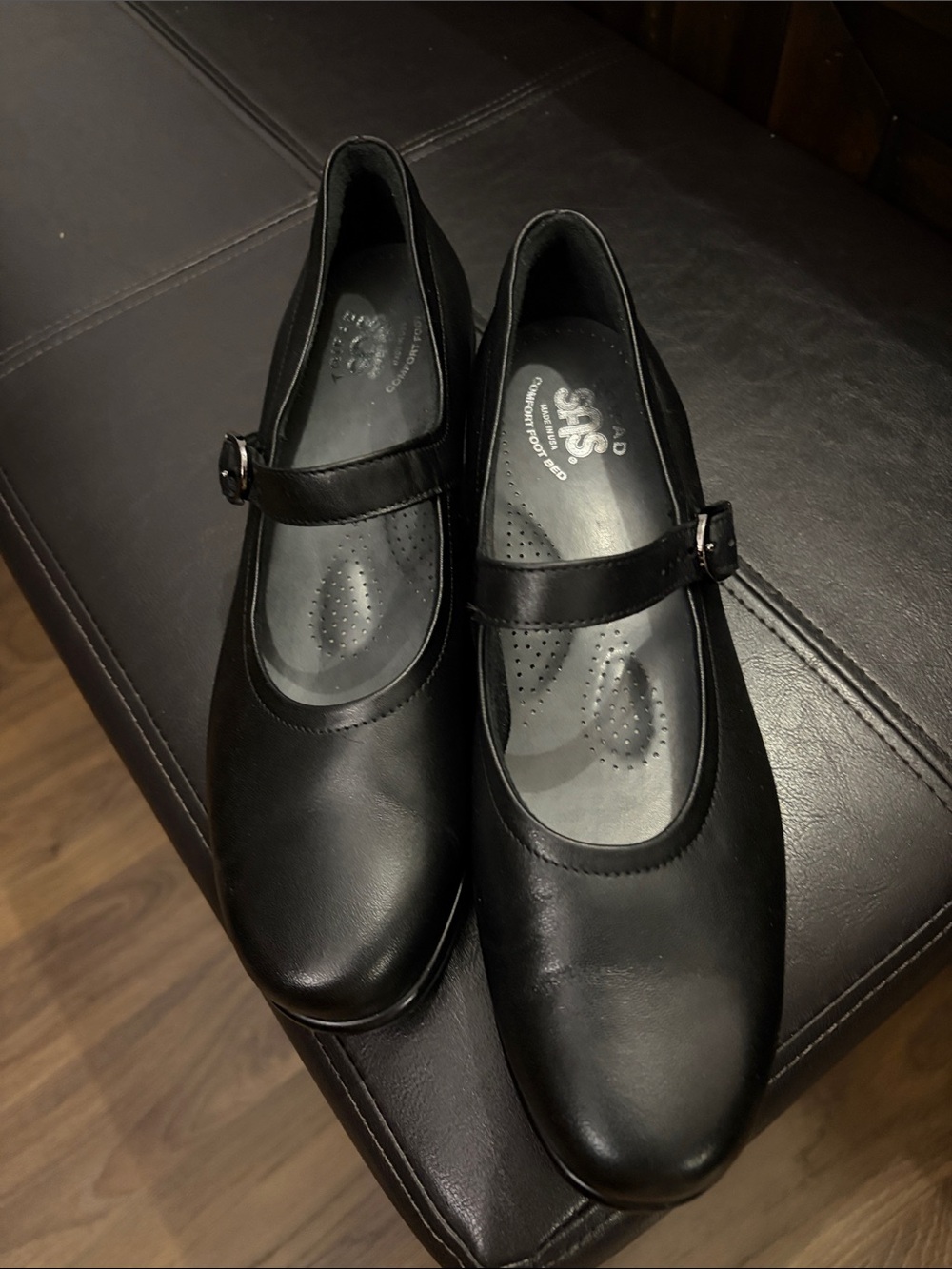 SAS Black Mary Jane Flats comfort foot bed